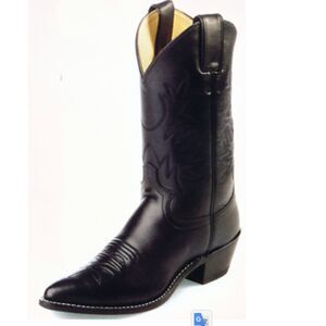 Justin L4903 Black London Calf Snip Toe Western Riding Ranch Classic Boot 8.5B
